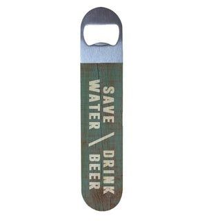 Save Water Drink Beer Green Opener